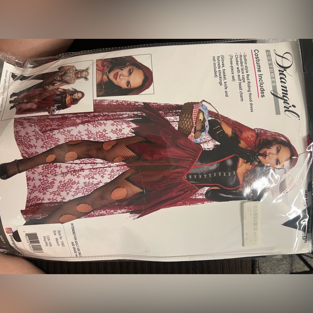 Medium little red riding hood costume